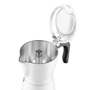 Кавоварка Ardesto електрична гейзерна  0.3л, мелена, білий