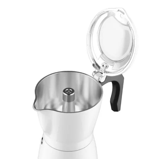 Кавоварка Ardesto електрична гейзерна  0.3л, мелена, білий