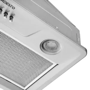 Hood Ardesto integrated, 52cm, 450m3h, metal, 2х1W LED, button, inox