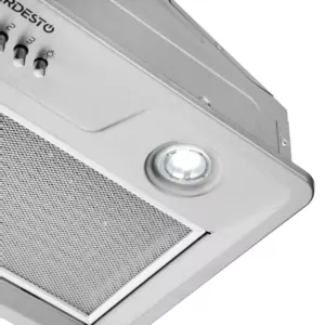 Hood Ardesto integrated, 52cm, 450m3h, metal, 2х1W LED, button, inox