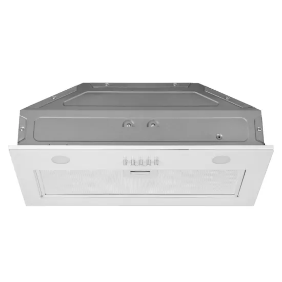 Hood Ardesto integrated, 52cm, 700m3h, glass, 2х1W LED, button, white