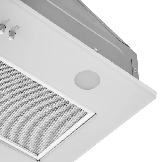 Hood Ardesto integrated, 52cm, 700m3h, glass, 2х1W LED, button, white