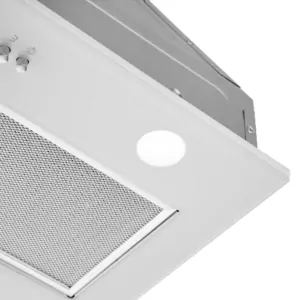 Hood Ardesto integrated, 52cm, 700m3h, glass, 2х1W LED, button, white