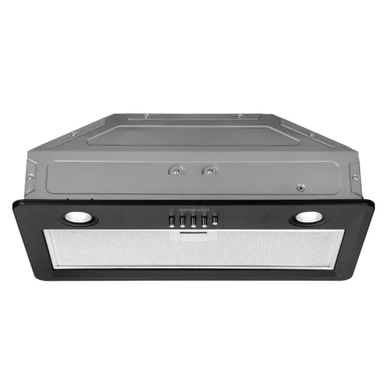 Hood Ardesto integrated, 52cm, 700m3h, metal, 2х1W LED, button, black
