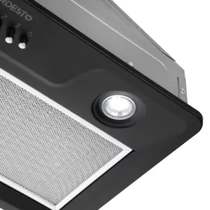 Hood Ardesto integrated, 52cm, 700m3h, metal, 2х1W LED, button, black