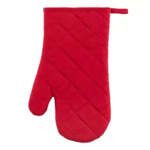 Ardesto Oven mitten Christmas Gingerbread 18х30cm, 100% polyester (front), 100% cotton (back), red