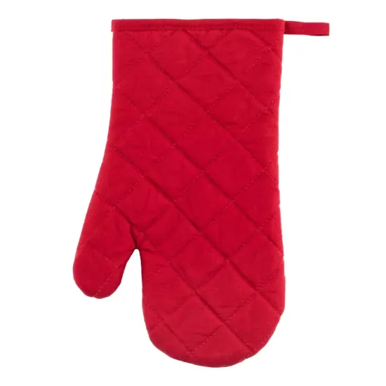 Ardesto Oven mitten Christmas Gingerbread 18х30cm, 100% polyester (front), 100% cotton (back), red