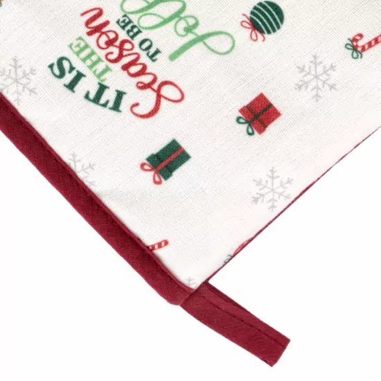 Ardesto Oven mitten Christmas Tree 18х30cm, 100% polyester (front), 100% cotton (back), green