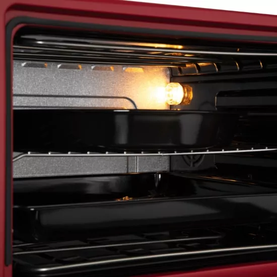 Electric oven ARDESTO, 70L, 2000W, mech., double glass, rotisserie, raspberry