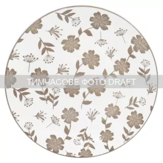 Тарілка обідня Ardesto Ravenna, 26.8см, порцеляна, біло-бежевий