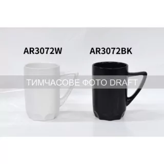 Чашка Ardesto Lino, 340мл, кераміка, білий