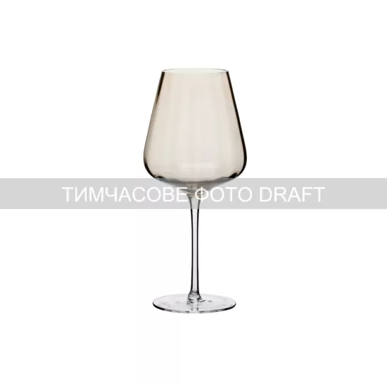 Набір келихів для вина Ardesto Black Mars Altair 660мл, 2шт, скло, золотистий