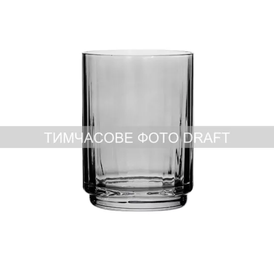 Набір склянок низьких Ardesto Black Mars Alcor 400мл, 2шт, скло, сірий