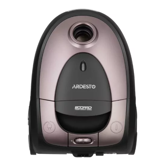 Пилосос Ardesto мішковий, 800Вт, мішок- 2.5л, HEPA, чорно-бронзовий