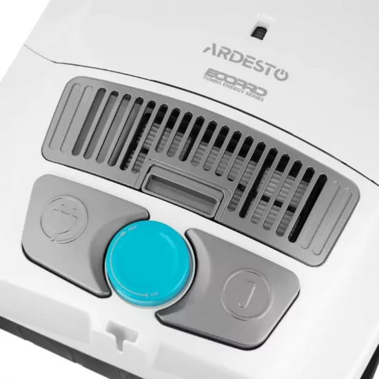 Пылесос Ardesto мешковый, 800Вт, мешок-3.5л, HEPA, белый