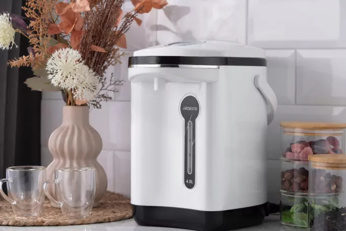 Термопот ARDESTO 4л, пластик, сіро-чорний