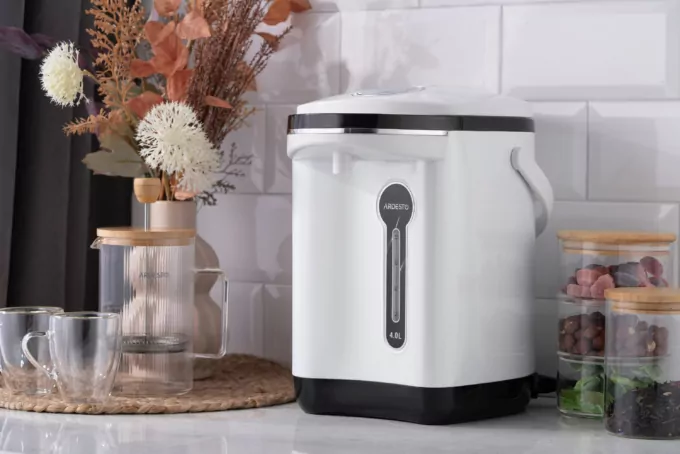 Термопот ARDESTO 4л, пластик, сіро-чорний