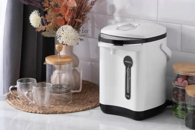 Термопот ARDESTO 4л, пластик, сіро-чорний