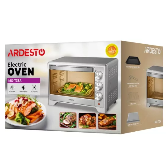 Electric oven ARDESTO, 33L, 1627W, mech., convection, grey