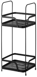 Shelf ARDESTO Vigor 2-tier 16×15.5x40cm, metal, polypropylene, black