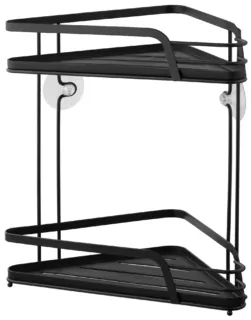 Corner Shelf ARDESTO Vigor 2-tier 22cm, metal, polypropylene, black