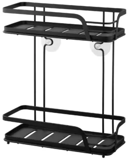 Shelf ARDESTO Vigor 2-tier 26.5x14x31cm, metal, polypropylene, black