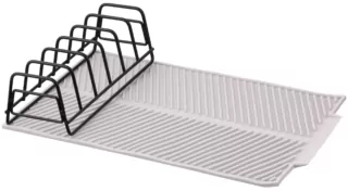 Dish dryer with stand ARDESTO Minimalism 39x25x8cm, silicone, metal, grey