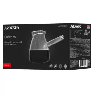 Ardesto Coffee pot Iceberg 350ml, borosilicate glass, transparent