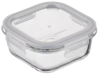 Ardesto Food storage container Gemini 0.5l, borosilicate glass, plastic, square, transparent