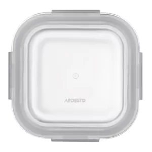 Ardesto Food storage container Gemini 0.8l, borosilicate glass, plastic, square, transparent