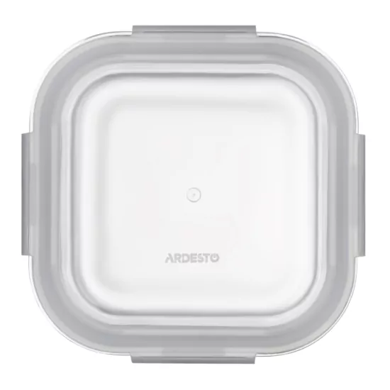 Ardesto Food storage container Gemini 0.8l, borosilicate glass, plastic, square, transparent