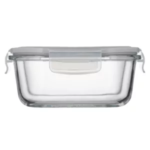 Ardesto Food storage container Gemini 0.8l, borosilicate glass, plastic, square, transparent