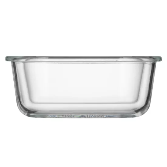 Ardesto Food storage container Gemini 0.8l, borosilicate glass, plastic, square, transparent