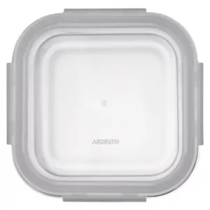 Контейнер для хранения пищевых продуктов Ardesto Gemini, 1.23л, боросиликатное стекло, пластик, квадратный, прозрачный