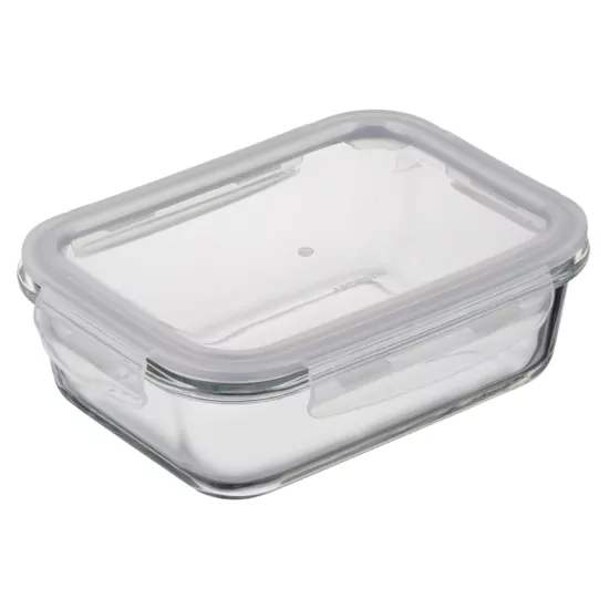 Ardesto Food storage container Gemini 1.06l, borosilicate glass, plastic, rectangular, transparent