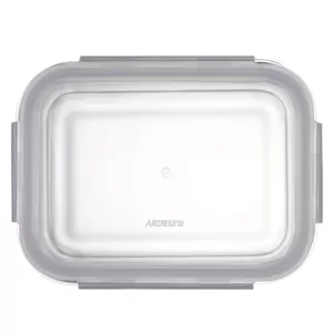 Ardesto Food storage container Gemini 1.06l, borosilicate glass, plastic, rectangular, transparent