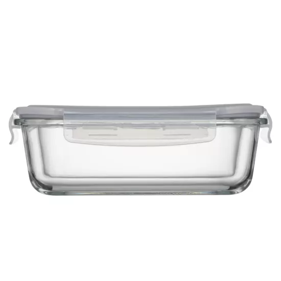 Ardesto Food storage container Gemini 1.06l, borosilicate glass, plastic, rectangular, transparent