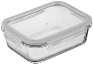 Ardesto Food storage container Gemini 1.06l, borosilicate glass, plastic, rectangular, transparent