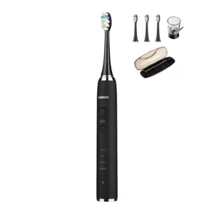 Щетка зубная электр. Ardesto ETB-212CB, 40т. колеб/мин, насадок-4, футляр, IPX7, черный