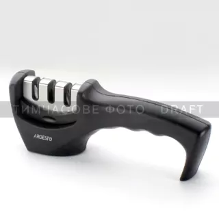 Точилка для ножей Ardesto Gemini, 20.5×5.5×7.5см, вольфрамовый сплав, пластик, черный