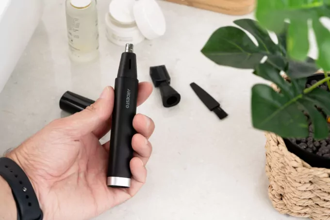 Ardesto trimmer TR-PWP, steel, USB-C > USB-A, black