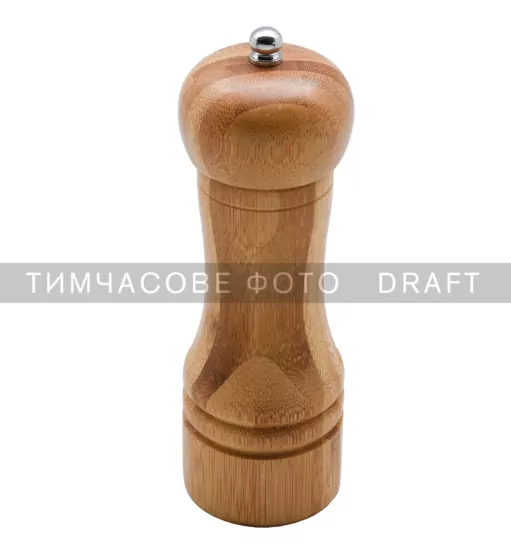 Млинок для солі та перцю ARDESTO Midori, 50мл, бамбук, нержавіюча сталь