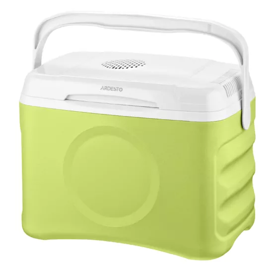 Холодильник дорожный ARDESTO, 2в1, 21л, 220/12В, нагрев 55°C, охлаждение 18-20°C, USB-порт, 4.3кг, светло-зеленый