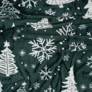 Плед Ardesto Christmas Flannel 160х200см, 100% полиэстер, елки