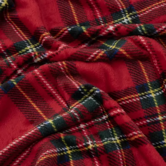 Плед ARDESTO Christmas Flannel 160х200см, 100% полиэстер, клетка, красный