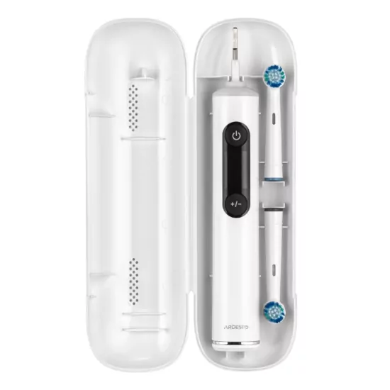 Щітка зубна електр. ARDESTO, ETB-ID114W, 10т. колив/хв, насадок-3, з дісплеєм, IPX7, білий