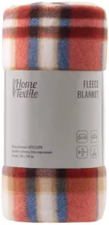 Плед ARDESTO Fleece 130×160см, 100% поліестер, клітинка, біло-коричневий