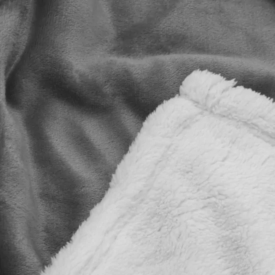 Плед ARDESTO Sherpa 160х200см, 100% поліестер, сірий