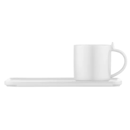 Набір чашка з блюдцем, 250мл, порцеляна, білий