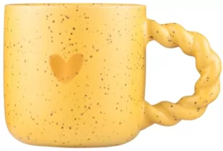 Чашка Ardesto My heart, 300мл, кераміка, жовтий